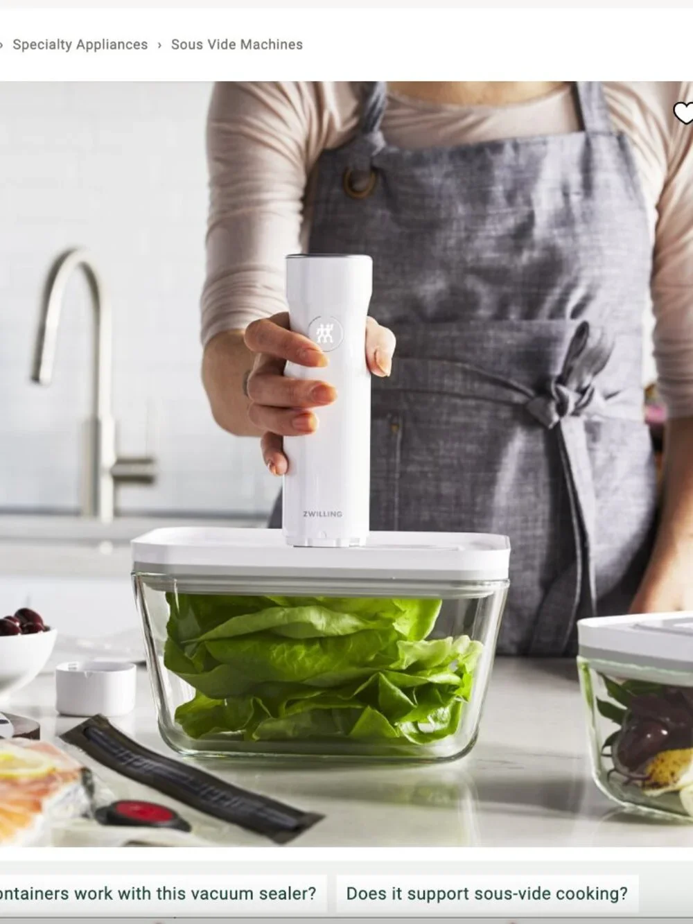 Zwilling Fresh & Save Handheld Vacuum Sealer Machine
